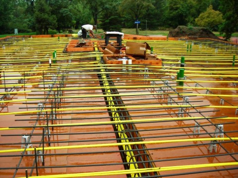 elevated Post tension slab