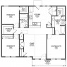 Thumbnail image for Floor Plan for Small 1,200 sf House with 3 Bedrooms and 2 Bathrooms