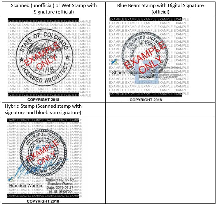 Stamping Final Construction DocumentsExamples Colorado — EVstudio