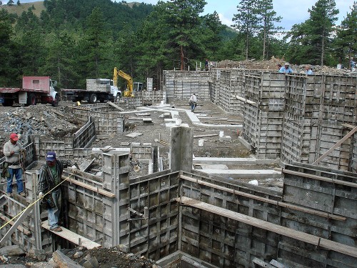 Foundation Wall Forms at Silver Rock Manor