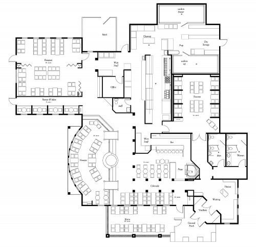 Giovanni Italian Restaurant Floor Plan