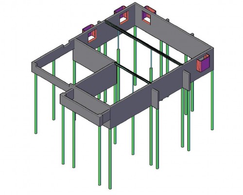 straight shaft drilled pier