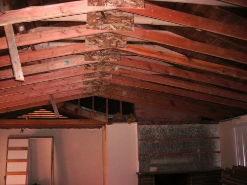 Modified Rafter And Ceiling Joists For A Remodel Makes A Huge