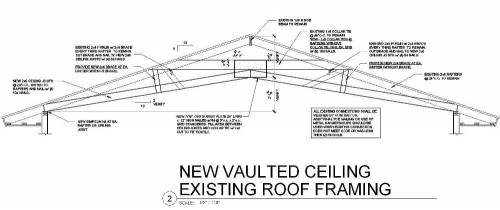 Modified Rafter And Ceiling Joists For