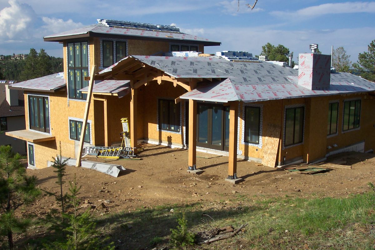 Custom Home in Elk Meadow Estates Through Framing Stage - EVstudio