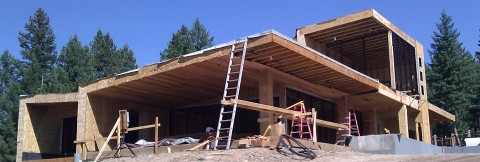 Mountain Modern Custom Home Under Construction