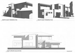 Early conceptual massing and material study