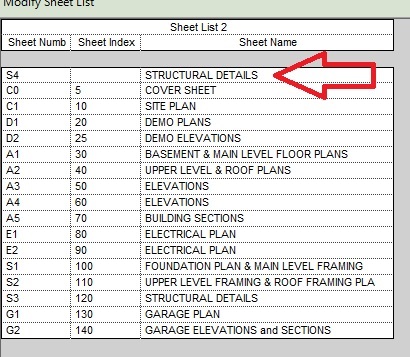 step 4 - generating the sheet list