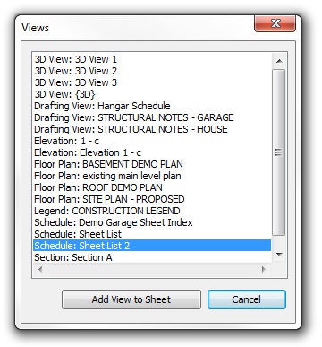 step 7 - add view to sheet