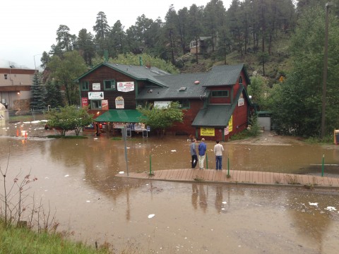 View of County Road 73 from EVstudio Evergreen