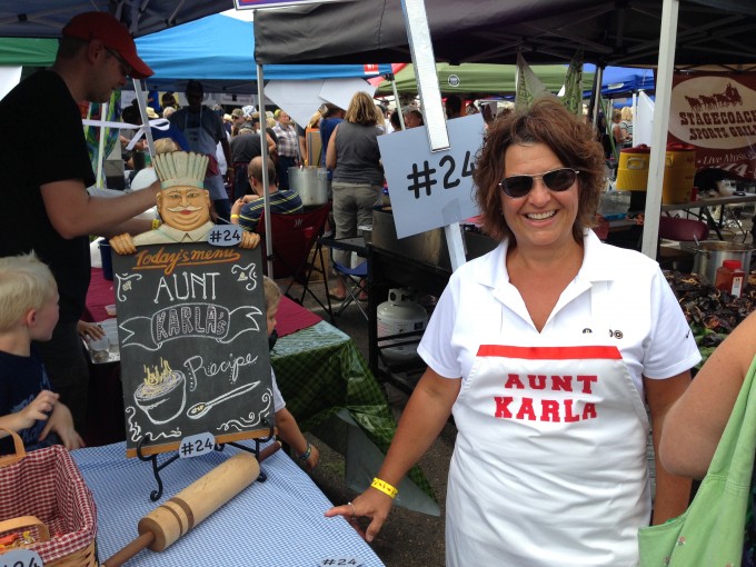 Chili name sake - Aunt Karla (who flew from Bentonville, AR, to be part of the fun.