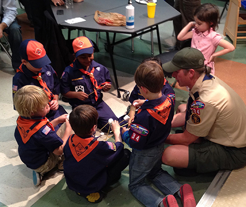 Boy Scouts Structural Engineering Marshmallows