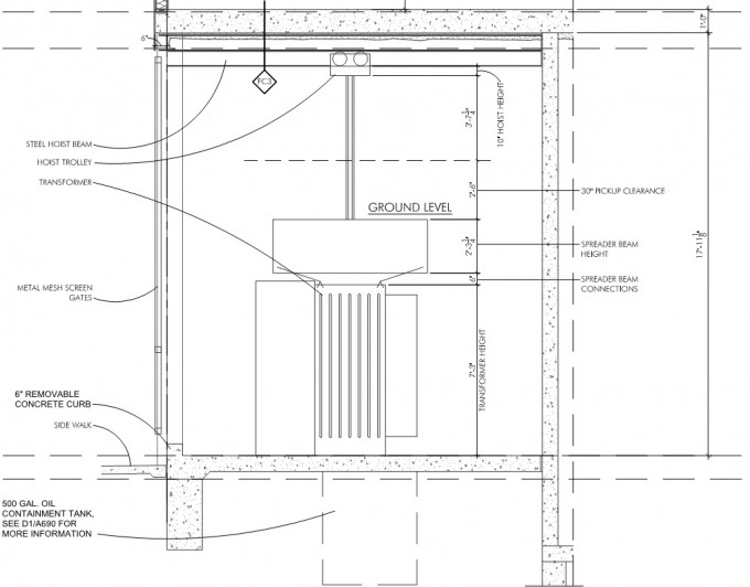 Architecture Engineering Transformer Room Plan