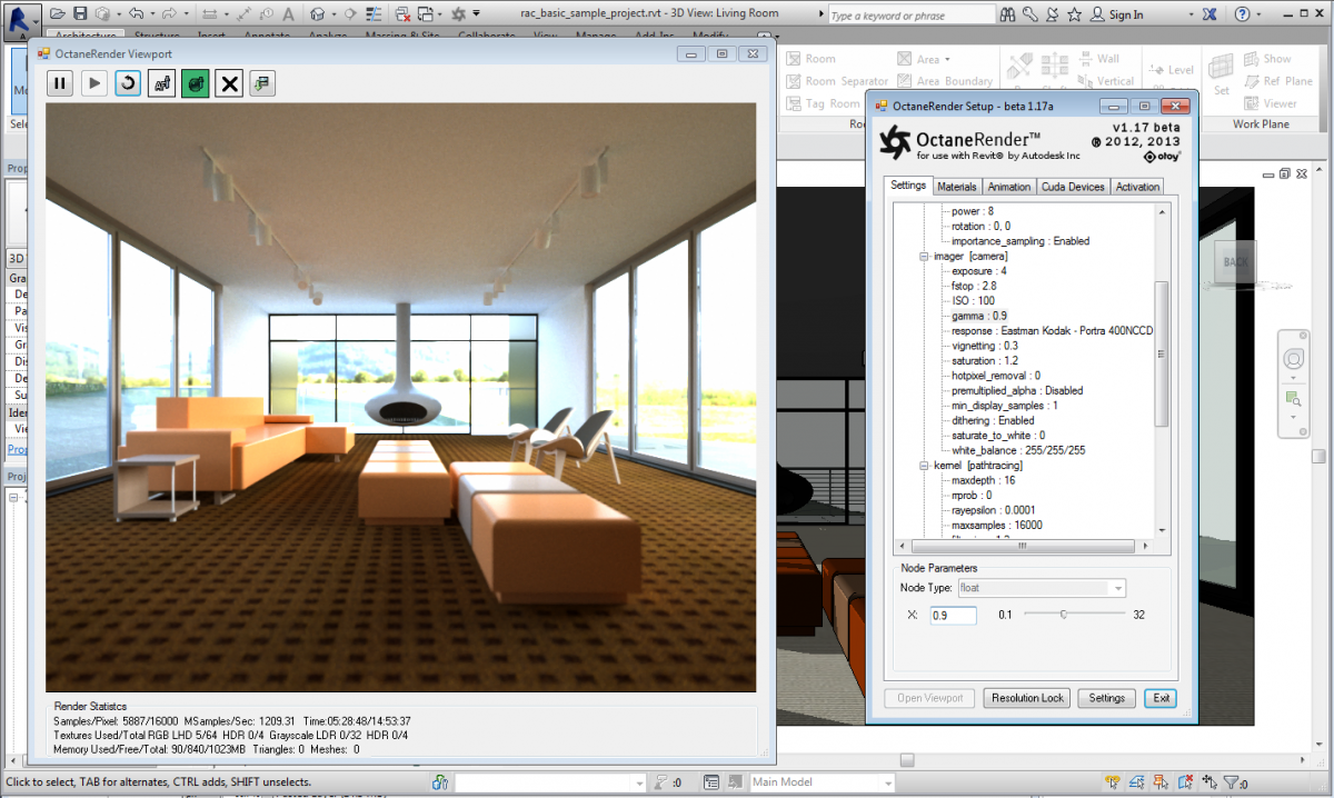 Octane Rendering Software A Plug in For Revit Architecture EVstudio