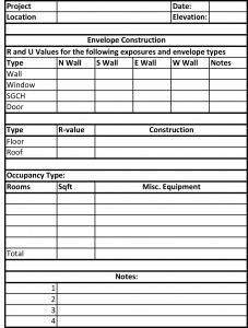 Sample Table Heat Cool Calculation