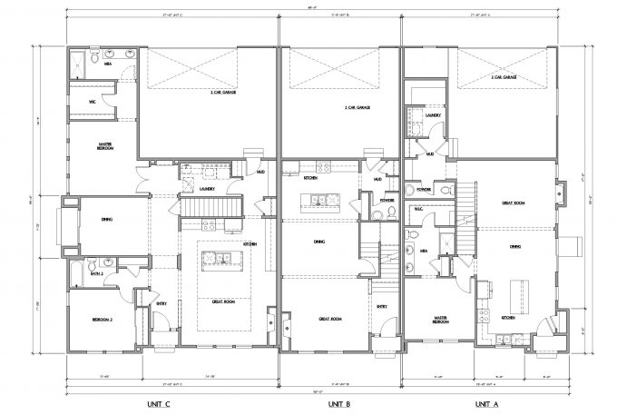 Triplex First Floor Plan