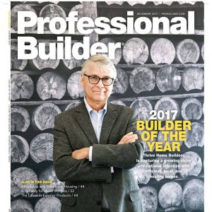 EVstudio's client, Thrive Home Builders, was recently named 2017 Home Builder of the Year by Professional Builder Magazine.