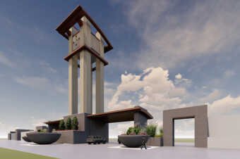 Architecture Engineering Clock Tower Aurora Highlands