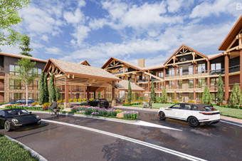 Architecture Multifamily Mountain Render
