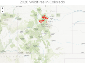 Aug. 2020 Colorado Wildfire Map