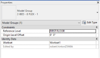 A screenshot showing model group save files in Revit.