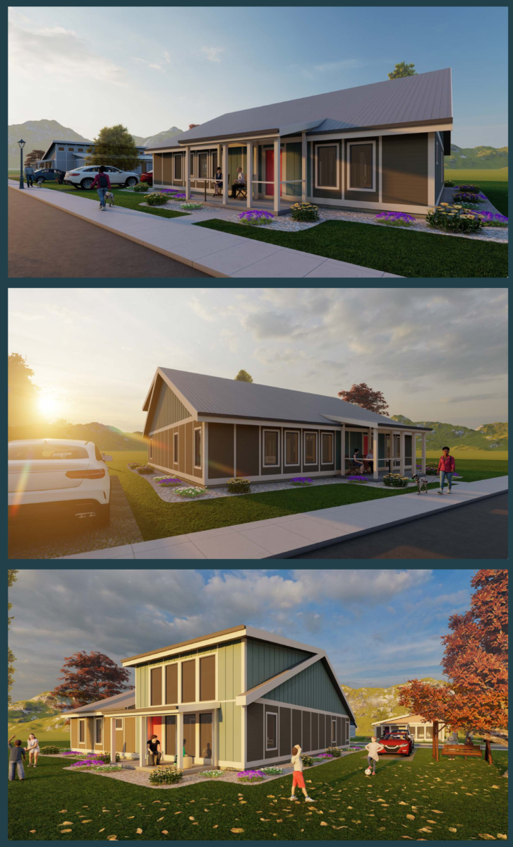 A 3D rendering of what the author's design would look like in real life for Lot 4.