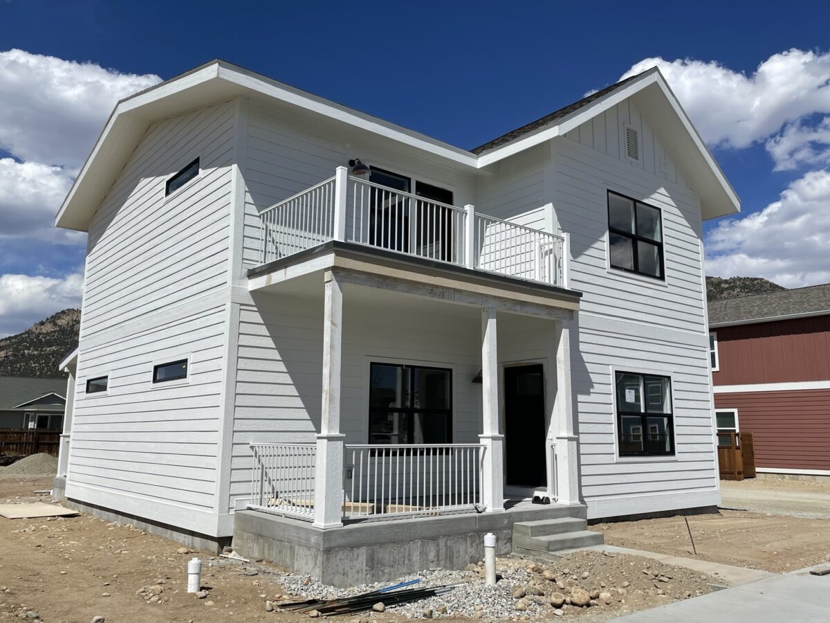 A photograph of a single-family home in The Farm, an affordable housing development in Buena Vista.