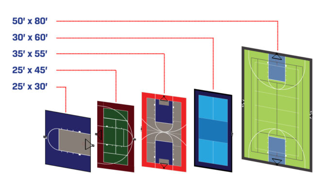 Multi Sport Court Sizes