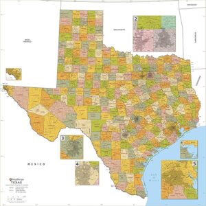 Map of Texas Counties