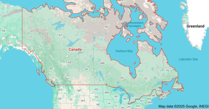 Map of Canada