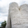 Mycelium Tower at MoMA PS1 in Queens NYC