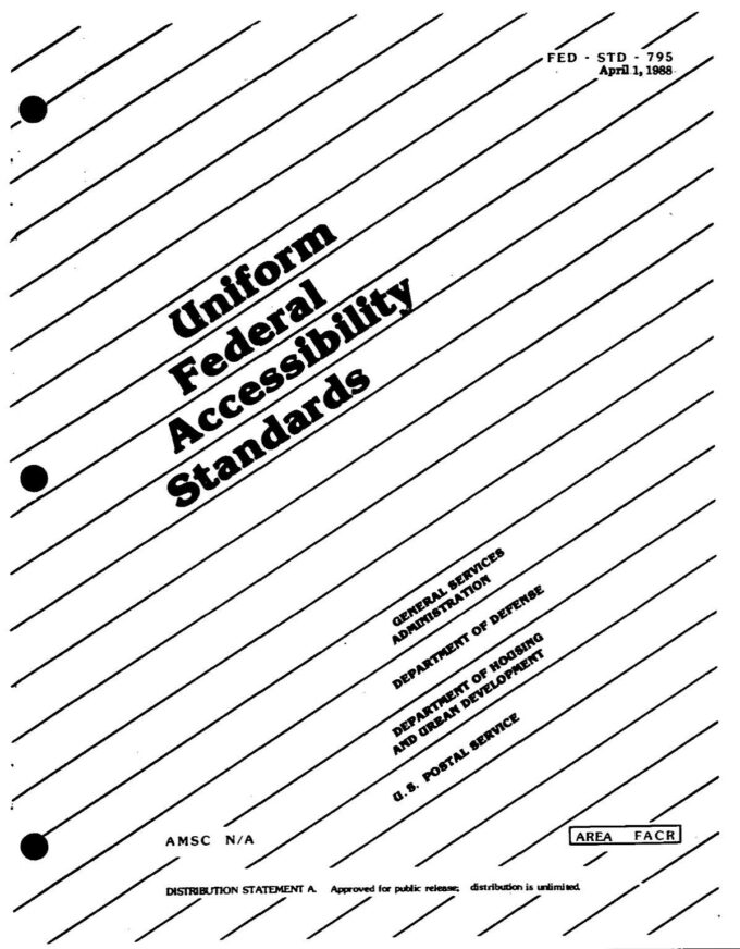 Uniform Federal Accessibility Standards