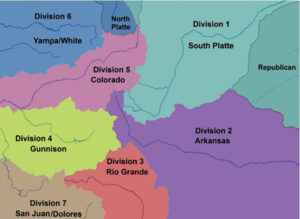 Colorado Water Divisions Map