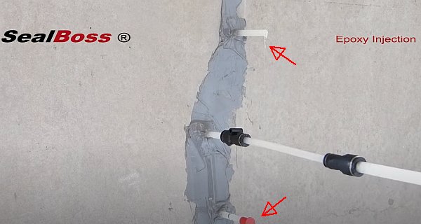 Epoxy Crack Injection Courtesy of SealBoss