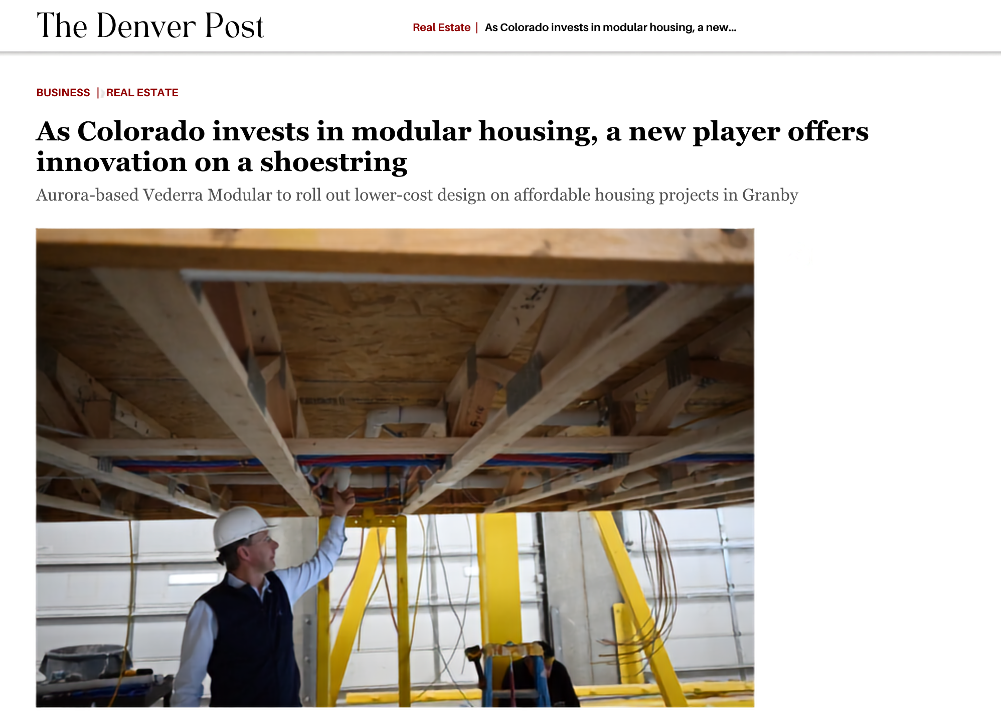 Denver Post article screenshot